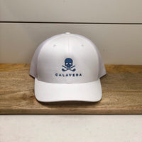 White Trucker Calavera Cap - Calavera Golf